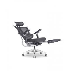 Кресло EXPERT ERGO ERGOWING LUX черный c подставкой для ног